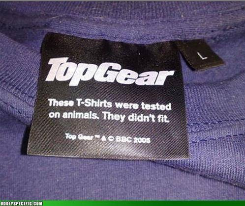Picture of a shirt label
