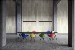 Picture of acoustical panels from BAUX for Common Houses