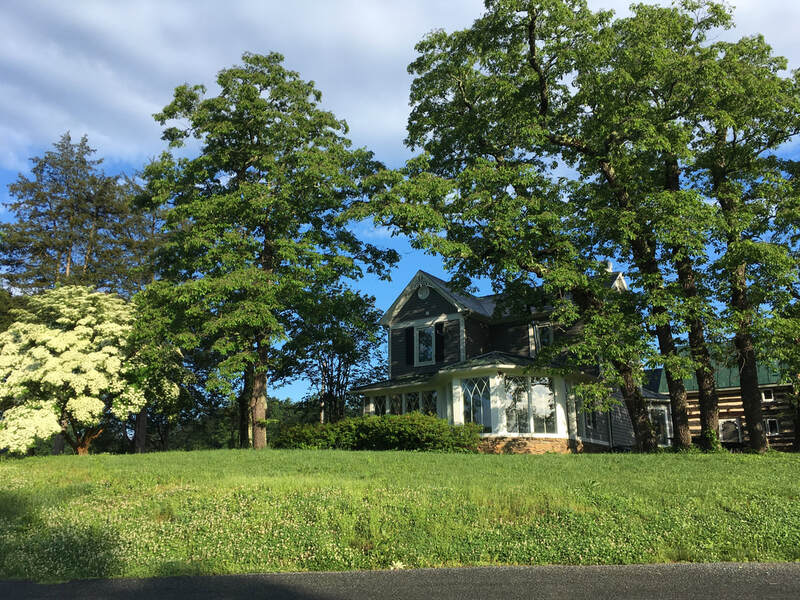Picture of a big house on a big green lawn