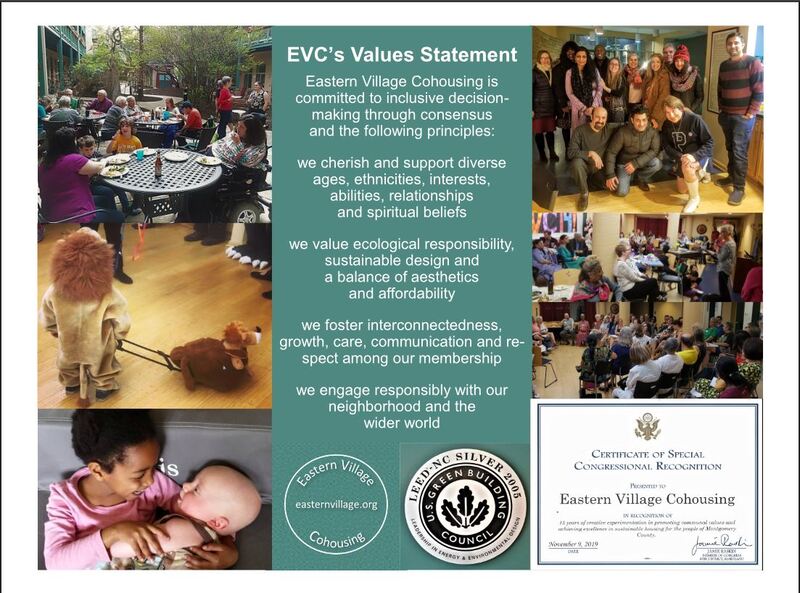 Eastern Village's Values Statement