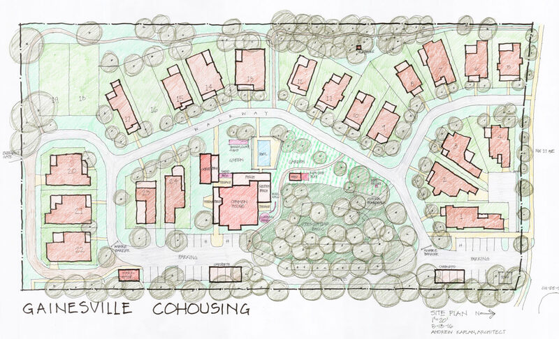 Gainesville Cohousing future blueprints