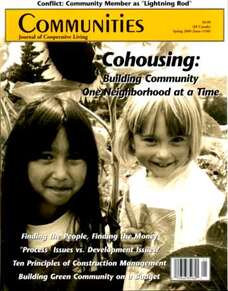 communities magazine cohousing with kids on it