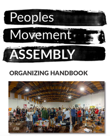Peoples Movement Assembly cover people at conference