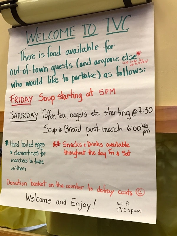 Welcome and Schedule for meals